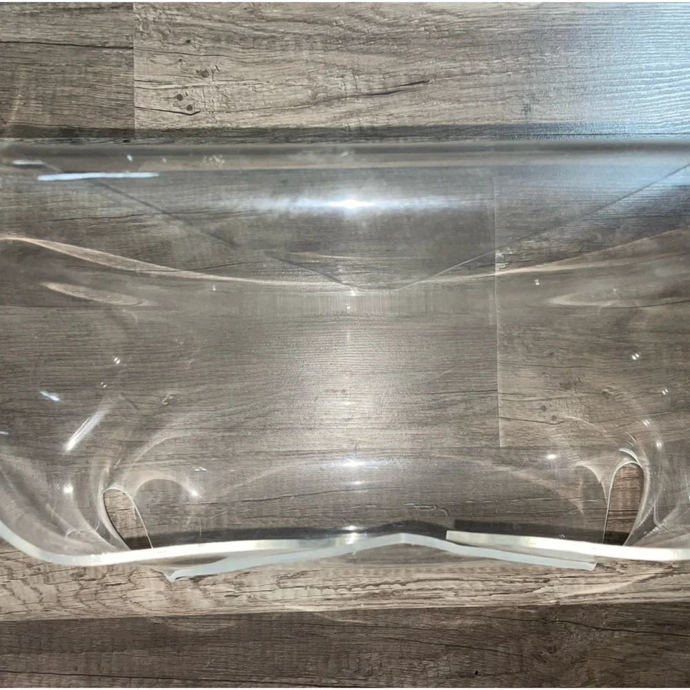VINTAGE ✨TRANSPARENT‎ MAGAZINE RACK / VINYL HOLDER, 1970s-1980s